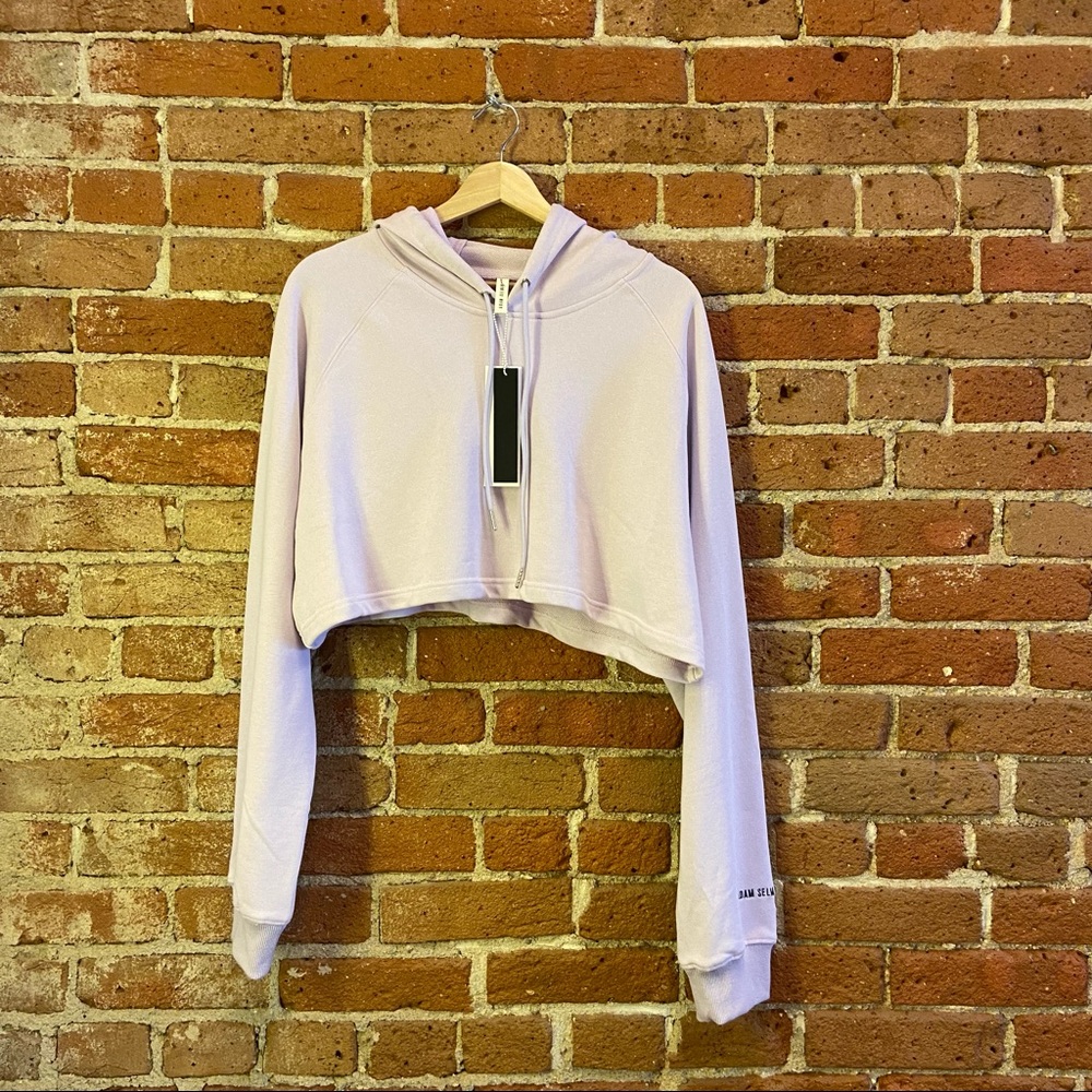 NWT Adam Selman Sport Cropped Hoodie